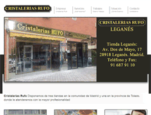 Tablet Screenshot of cristaleriasrufo.com